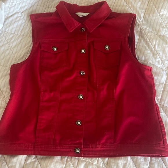 Christopher & Banks denim vest - Picture 1 of 3